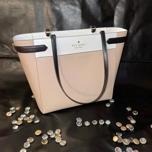 NWT KATE SPADE ♠️ Staci Colorblock Laptop Tote - Picture 1 of 12